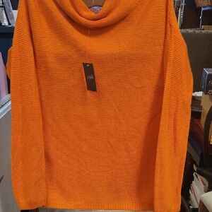 J. Jill Orange Knit Sweater